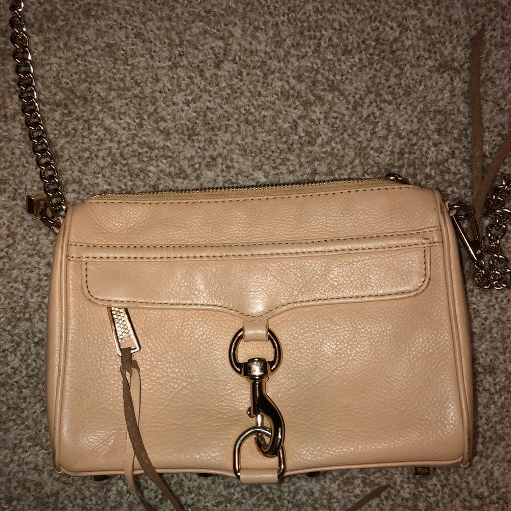 Rebecca minkoff nude/gold hardware mini Mac